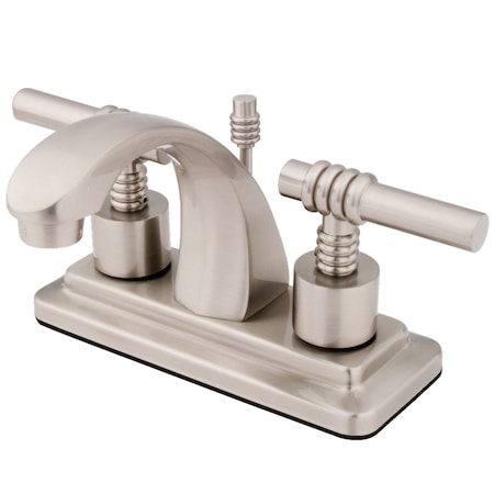 Kingston Brass KS4648ML 4" Centerset Bathroom Faucet, Brushed Nickel KS4648ML